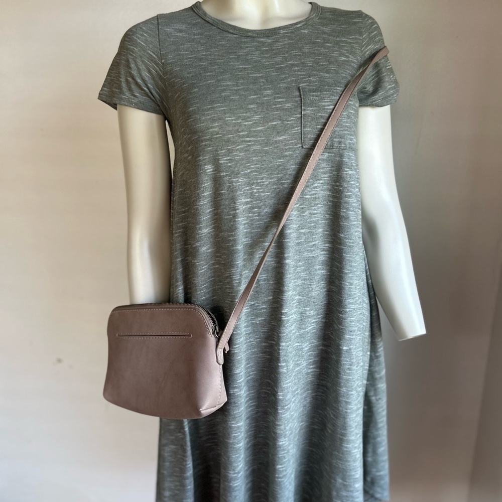 LuLaRoe women mini dress tunic olive green XXS